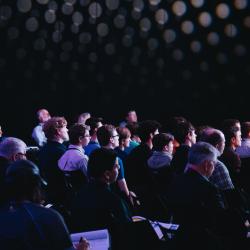 people at conference